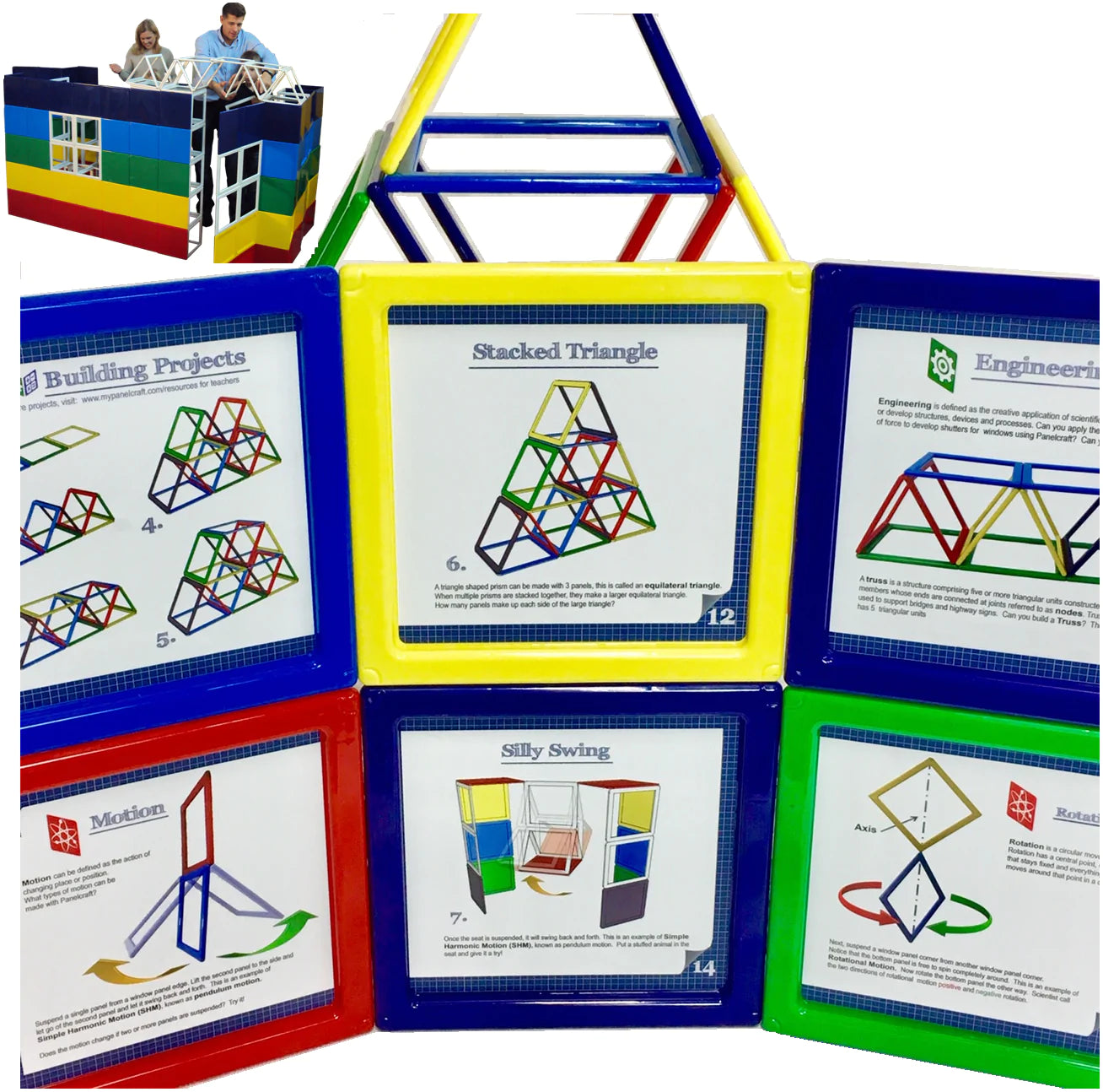 Panelcraft magnetic blocks with STEM activity guide for science and children's museums